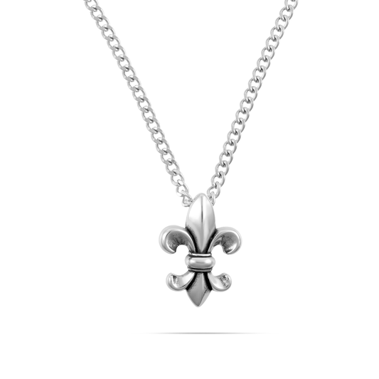 Ανδρικό Κολιέ με σχέδιο Fleur de lis Mar and Mar Fleur De Lis III από ανοξείδωτο ατσάλι