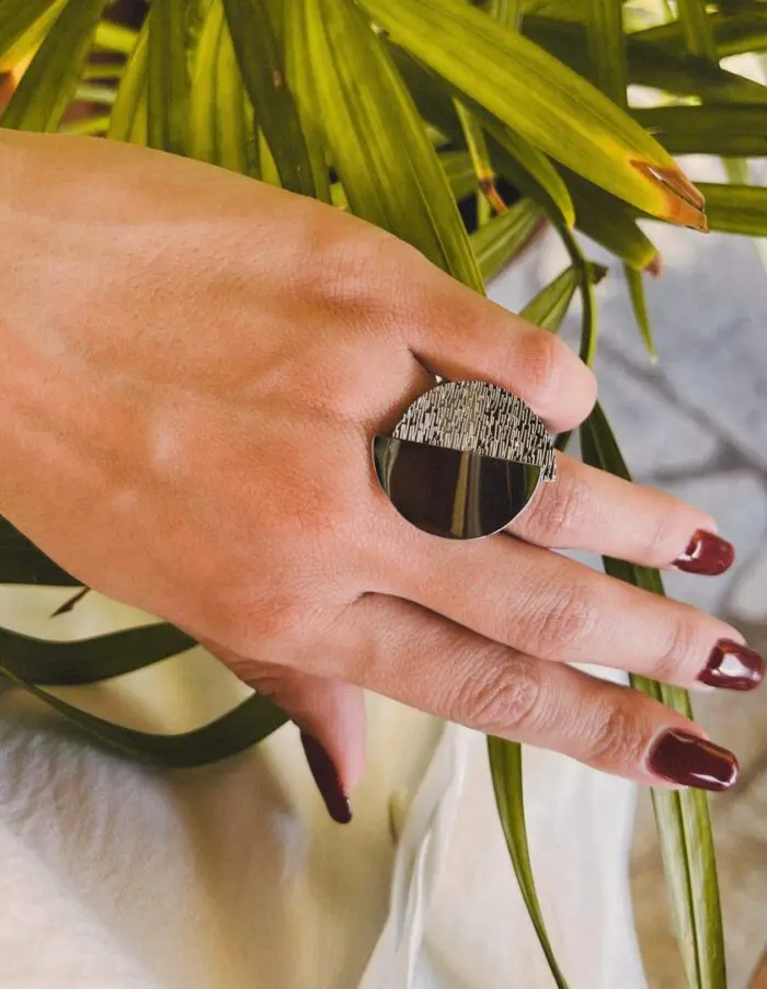 Γυναικείο δαχτυλίδι στρογγυλό Mar & Mar Bellona από ανοξείδωτο ατσάλι
