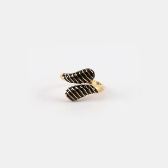 Γυναικείο δαχτυλίδι Mar & Mar Morena Black από ανοξείδωτο ατσάλι