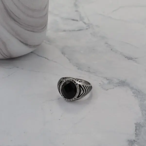 Ανδρικό δαχτυλίδι με όνυχα Mar & Mar Beckar από ανοξείδωτο ατσάλι
