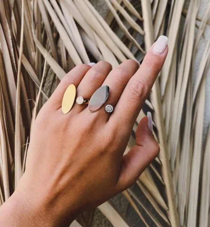 Γυναικείο δαχτυλίδι με πέτρες ζιργκόν Mar & Mar Allira από ανοξείδωτο ατσάλι