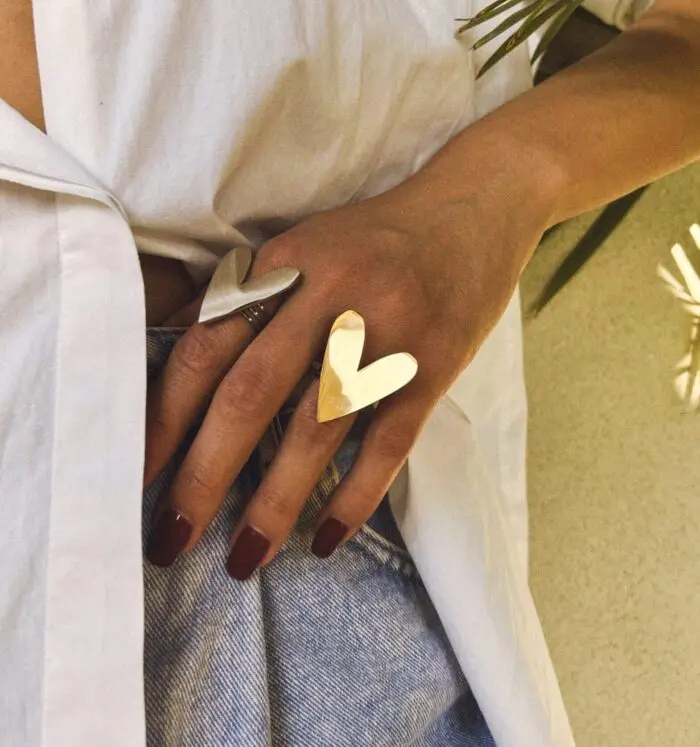 Γυναικείο δαχτυλίδι σε σχήμα καρδιάς Mar & Mar Donetta από ανοξείδωτο ατσάλι