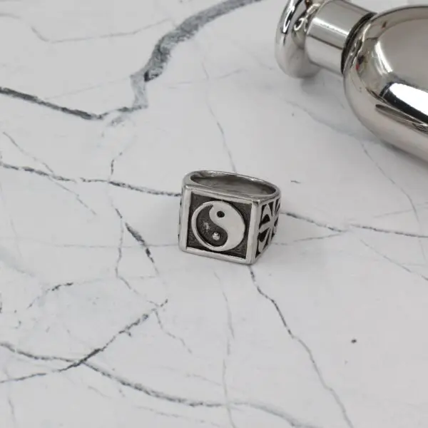 Ανδρικό δαχτυλίδι Mar & Mar Yin Yang από ανοξείδωτο ατσάλι
