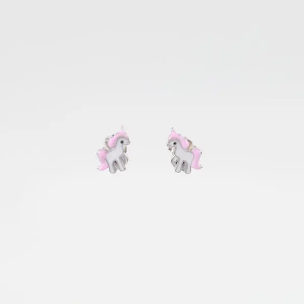 Παιδικά σκουλαρίκια καρφωτά Μονόκερως Mar & Mar Unicorn II S925 Kids από ασήμι 925