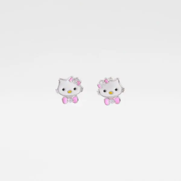 Παιδικά σκουλαρίκια καρφωτά Hello Kitty Mar & Mar Hello Kitty S925 Kids από ασήμι 925