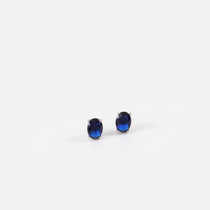 Σκουλαρίκια καρφωτά με πέτρα ζιργκόν Mar & Mar Phoebe από Ασήμι 925