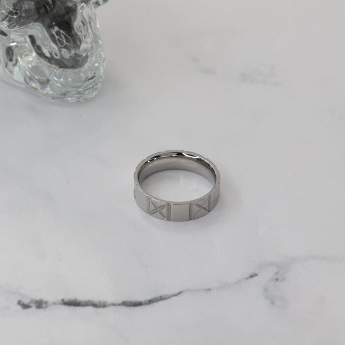 Ανδρικό δαχτυλίδι Mar & Mar “X” από ανοξείδωτο ατσάλι