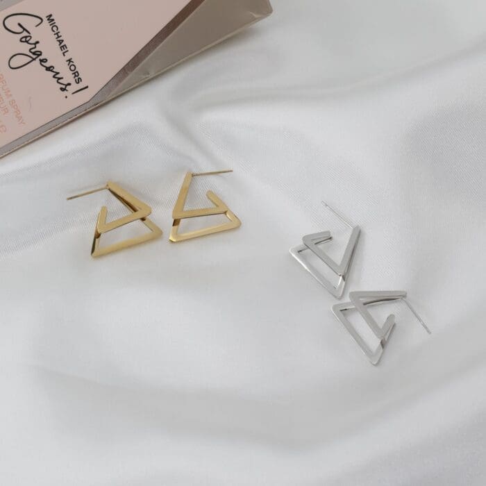 Triangle Double Studs