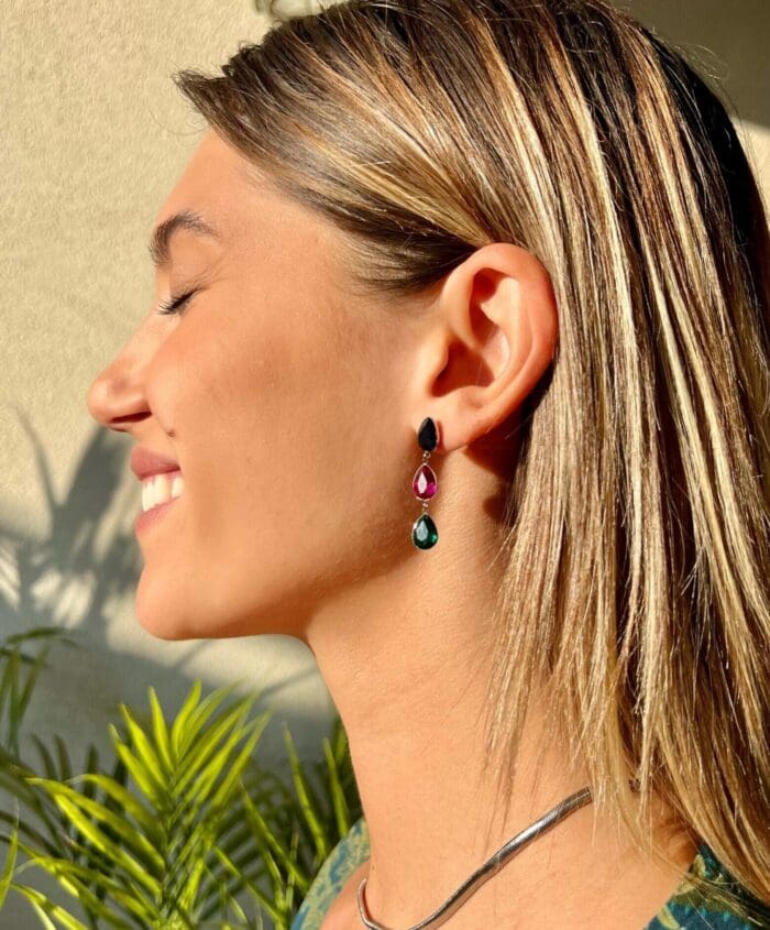 Renata Triple Earrings