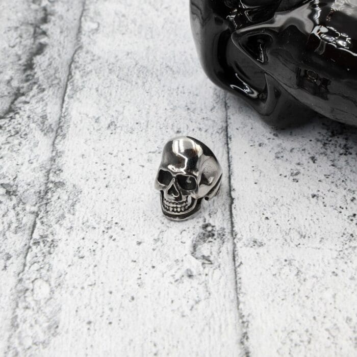 Ανδρικό δαχτυλίδι νεκροκεφαλή Mar & Mar Skull από ανοξείδωτο ατσάλι