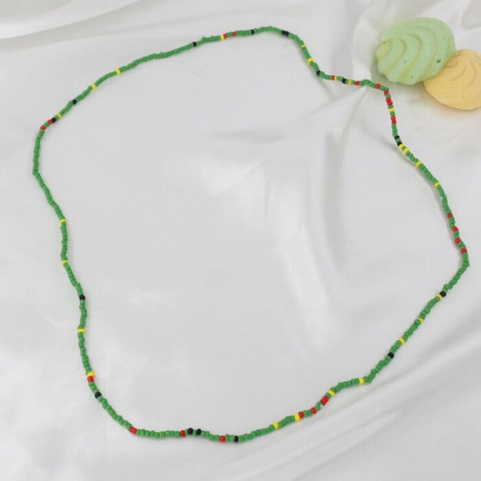 Aλυσίδα κοιλιάς/μέσης με χάντρες Mar & Mar Green Beads Belly Chain