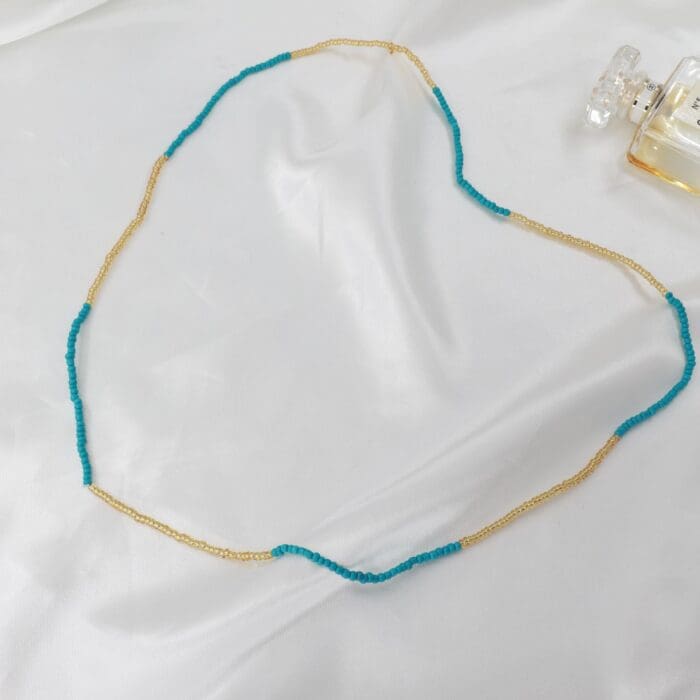 Aλυσίδα κοιλιάς/μέσης με χάντρες Mar & Mar Blue Beads Belly Chain