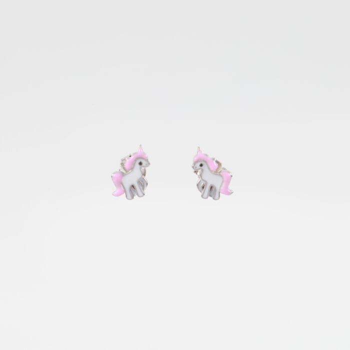 Παιδικά σκουλαρίκια καρφωτά Μονόκερως Mar & Mar Unicorn II S925 Kids από ασήμι 925
