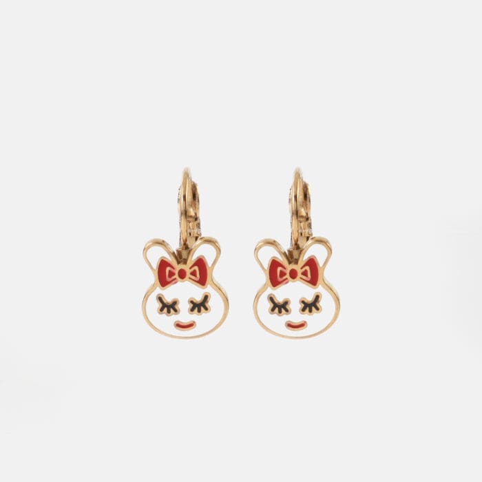 Παιδικά σκουλαρίκια κρεμαστά λαγουδάκια Mar & Mar Happy Bunny Kids από ανοξείδωτο ατσάλι