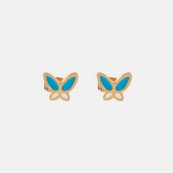 Παιδικά σκουλαρίκια καρφωτά πεταλούδα Mar & Mar Butterfly II Kids από ανοξείδωτο ατσάλι