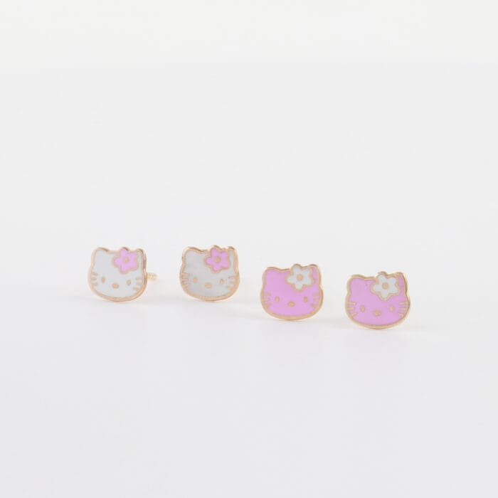 Παιδικά σκουλαρίκια καρφωτά Hello Kitty Mar & Mar Hello Kitty III Kids από ασήμι 925