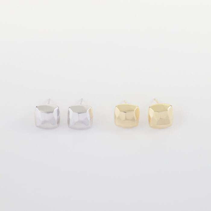Σκουλαρίκια καρφωτά κύβος Mar & Mar Cube Studs από Ασήμι 925