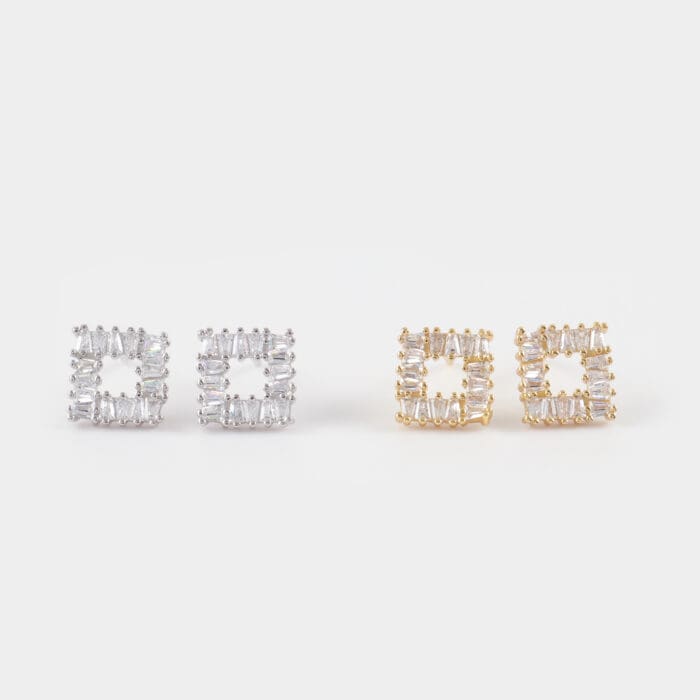 Σκουλαρίκια καρφωτά με πέτρες ζιργκόν Mar & Mar Padilla Studs από Ασήμι 925
