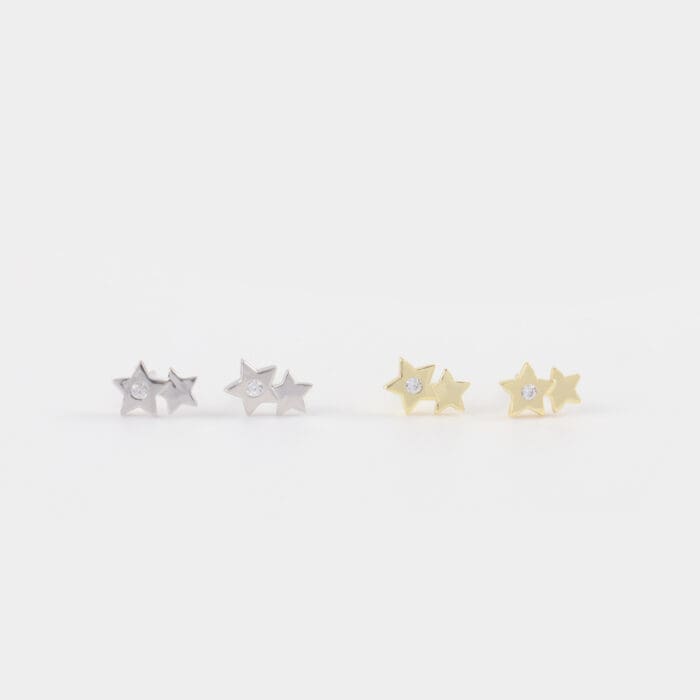 Παιδικά σκουλαρίκια καρφωτά αστεράκια Mar & Mar Stars Kids από ασήμι 925