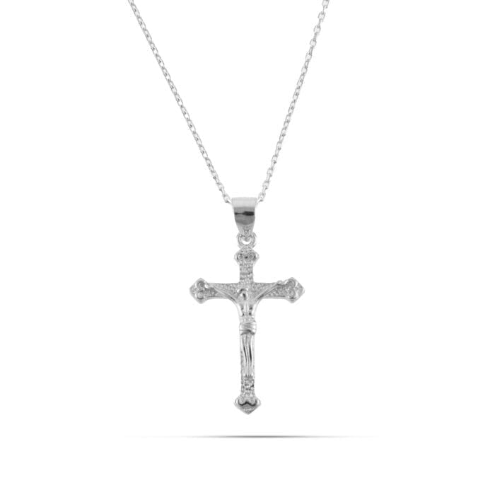 Κολιέ σταυρός Mar & Mar Jesus Cross III από ασήμι 925