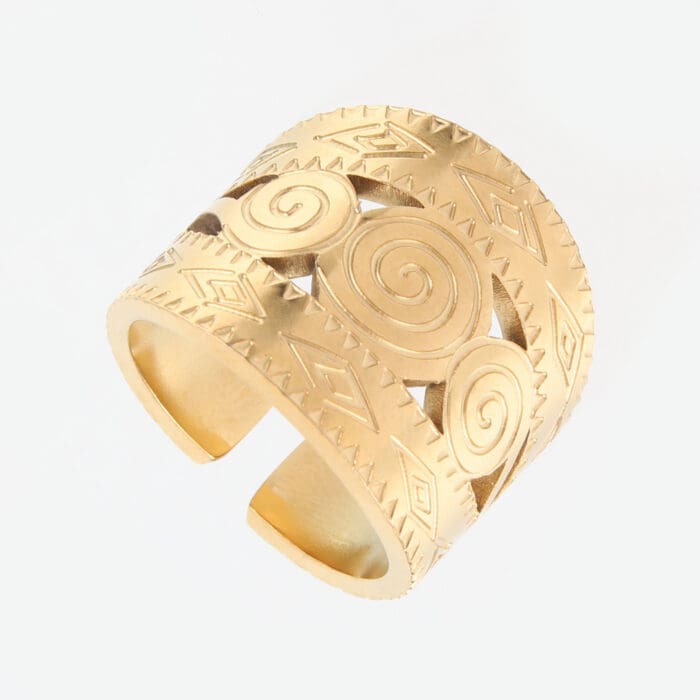Γυναικείο δαχτυλίδι Mar & Mar Larson (Gold) από ανοξείδωτο ατσάλι