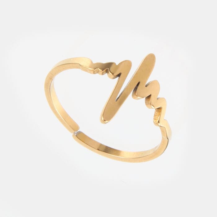 Γυναικείο δαχτυλίδι καρδιογράφημα Mar & Mar Heartbeat από ανοξείδωτο ατσάλι