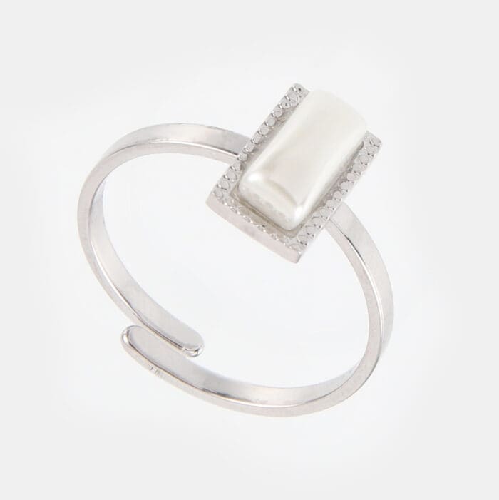 Γυναικείο δαχτυλίδι με φίλντισι Mar & Mar Nalini Petite από ανοξείδωτο ατσάλι