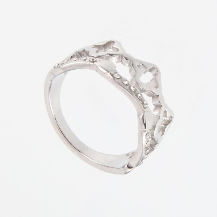 Γυναικείο δαχτυλίδι με πέτρες ζιργκόν Mar & Mar Jolanda II από ανοξείδωτο ατσάλι