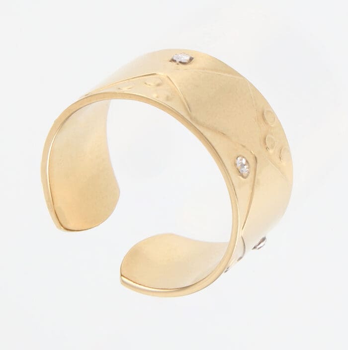Γυναικείο δαχτυλίδι με πέτρες ζιργκόν Mar & Mar Layla από ανοξείδωτο ατσάλι