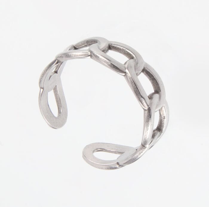 Γυναικείο δαχτυλίδι σε σχήμα αλυσίδας Mar & Mar Chain II από ανοξείδωτο ατσάλι