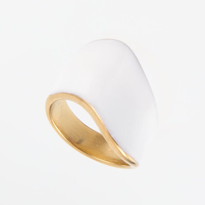 Γυναικείο δαχτυλίδι κυματιστό Mar & Mar Dorine από ανοξείδωτο ατσάλι