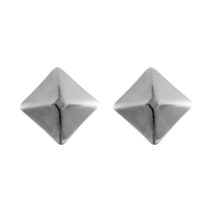 Σκουλαρίκια καρφωτά τετράγωνα Mar & Mar Shaffer (Silver) από ανοξείδωτο ατσάλι